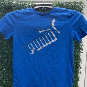 Puma Blue and‎ Silver Kids Short Sleeve Tee^^